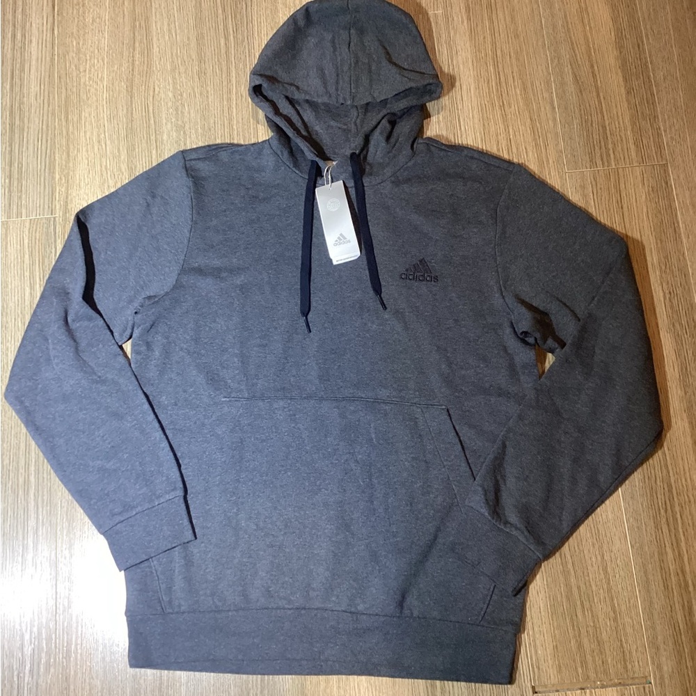 Adidas Men’s Charcoal Hoodie – Size L‎ – NWT